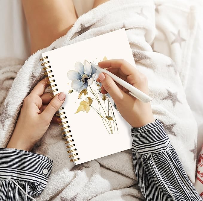 JWVK Vintage Wild Flower Botanical Plant Notebook 02, Rustic Spring Floral - Image 5