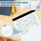 AZUREAL Grid Paper Notebook 8.5 x 11 Inches, 3 Pack graph paper pad, 70Gsm 4×4 - Image 6