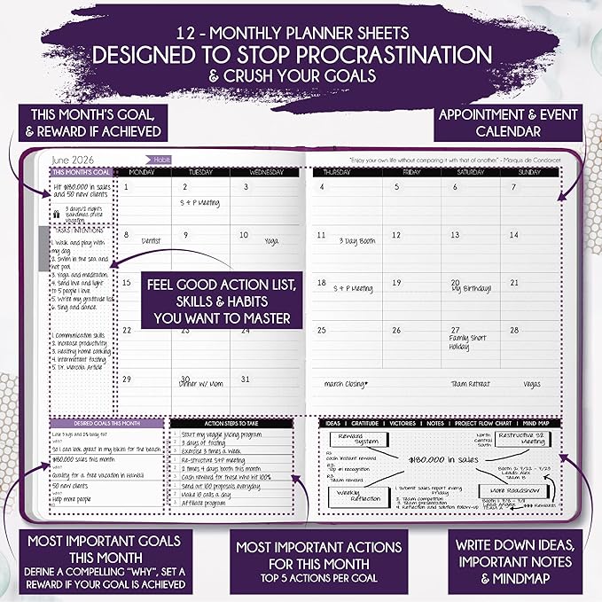 Law of Attraction Planner 2026 Deluxe - Image 4