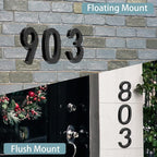 6" Floating Stainless Steel Address House Number, Modern Metal Anti-Rust House - Image 3