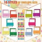 TaoBary 160 Pcs Stationery Paper Set 50 Double Sided Stationery Papers - Image 4
