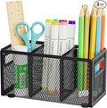 Marbrasse Mesh Pen Holder for Desk, Pencil Holder Desk Organizer 3 Adjustable by Marbrasse