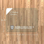 Vitrazza Glass Chair Mat 36” x 48” Superior ¼ Thick, Chiaro Standard Clear - Image 3