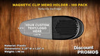 100 Magnetic Memo Holders Set - Image 4