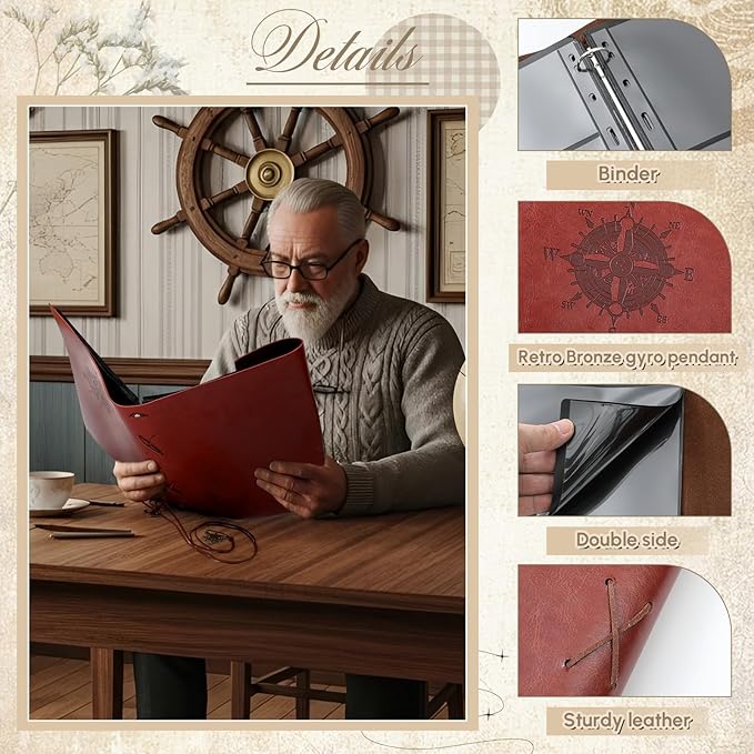 Lewtemi Stamp Collecting Albums Set Stamp Collection Book Include 20 Pages - Image 4