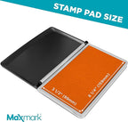 MaxMark Large Premium Orange Ink Stamp Pad - Image 3