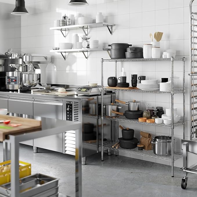 Regal Altair 14" Deep x 42" Wide x 54" Height Wire Shelving Kit | 4-Tier | NSF - Image 5