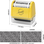 Miseyo Wide Identity Theft Protection Roller Stamp Set - Image 2