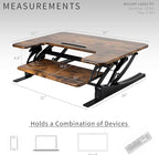 VIVO 36 inch Height Adjustable Stand Up Desk Converter, V Series, Quick Sit to - Image 4