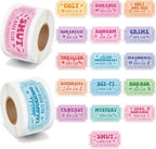 2 Rolls Vinyl Ticket Design Self Adhesive Library Decals Sticker | Waterproof Book Ticket for Laptop Water Bottle Journal Scrapbook Reading Log Reward Chart Classroom Bulletin Board Gift