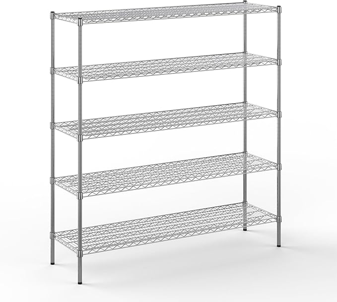 Regal Altair 18" Deep x 60" Wide x 64" Height Wire Shelving Kit | 5-Tier | NSF by Regal+Altair