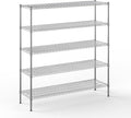 Regal Altair 18" Deep x 60" Wide x 64" Height Wire Shelving Kit | 5-Tier | NSF by Regal+Altair