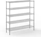 Regal Altair 18" Deep x 60" Wide x 64" Height Wire Shelving Kit | 5-Tier | NSF by Regal+Altair
