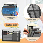 Docnest 3 Tier 3 Pack Magnetic Wall Mounted File Holders, Mesh Letter Organizer - Image 3