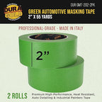 Dura-Gold Green Automotive Masking Tape 2 Inch, 2 Rolls - Image 2