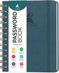 Clever Fox Password Book Spiral – Mini Internet Address & Password Organizer by CleverFox
