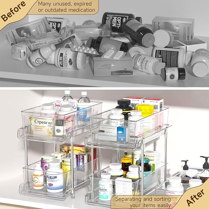 HIHEGD 2 Tier Bathroom Storage - Image 4