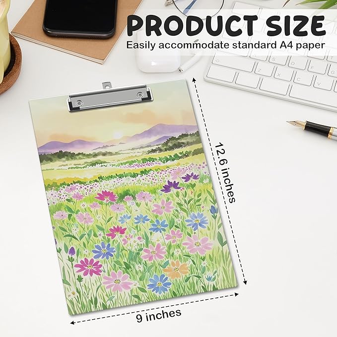 APIILVPQ Wild Flower Clipboard, Colorful Clipboards - Image 2