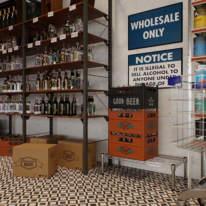 Regal Altair 14" Deep x 30" Wide x 8" Height 1-Tier Wire Shelving Kit | NSF - Image 2
