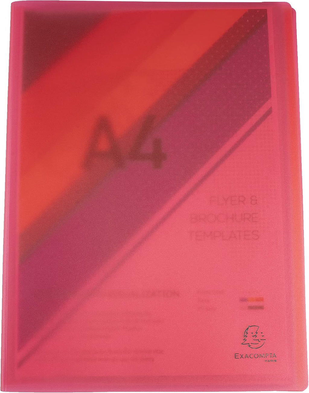 Exacompta 85465E Chromaline A4 Opauque PP Display Book, 40 Pockets, Red
