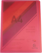 Exacompta 85465E Chromaline A4 Opauque PP Display Book, 40 Pockets, Red