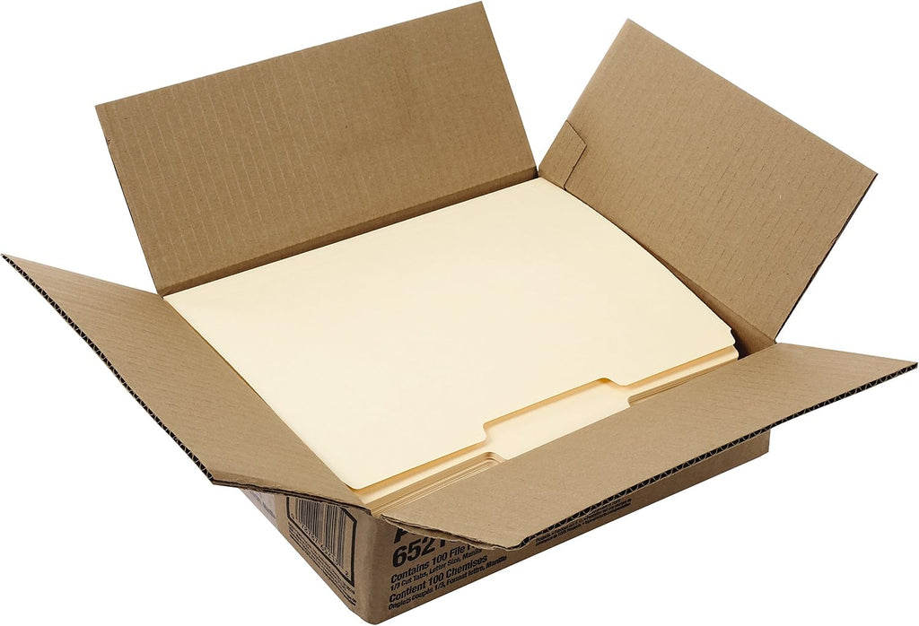 Pendaflex Letter Size File Folders Bundle - Pink Two-Tone 100 Count & Manila Classic 100 Count (152 1/3 PIN & 65213)