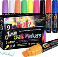 ArtShip Design 9 Jumbo Chalk Markers 15mm 3-in-1 Square Tip Liquid Chalk Pens by ArtShipDesign