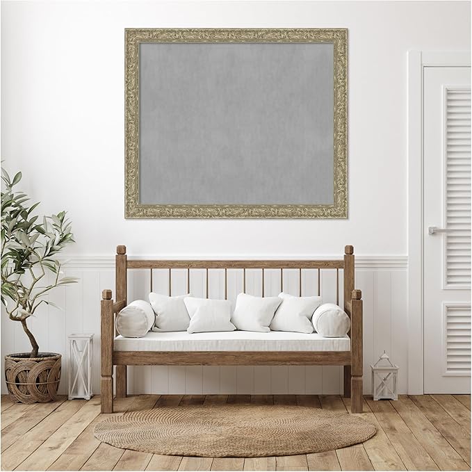 Amanti Art Silver Framed Magnetic Board 47x55 Oversize Vision Board - Image 5