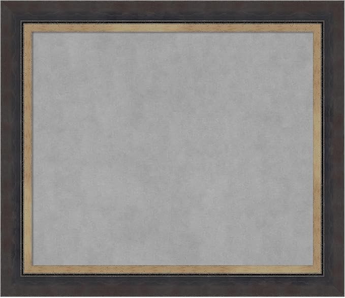 Amanti Art Black Framed Magnetic Board 25x29 Medium Vision Board by AmantiArt