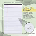Emraw White Jr. Perforated Edge Legal Ruled Universal 50 Sheets Letter Writing - Image 5