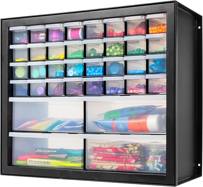 IRIS USA Screw Tool Organizer Small Parts Cabinet, Electronics Hardware Nuts by IRISUSA