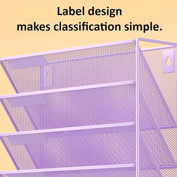 Kuntine.B 6-Tier Wall File Organizer Hanging File Organizer Cubicle Organizer - Image 5