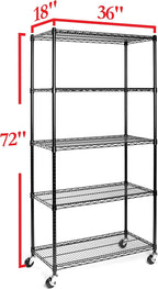 Seville Classics UltraDurable Heavy Duty NSF Solid Steel Wire Rack Storage Unit - Image 6