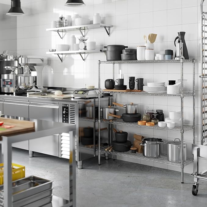 Regal Altair 14" Deep x 48" Wide x 54" Height Wire Shelving Kit | 4-Tier | NSF - Image 5