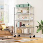 M MZG 5-Shelf Storage Shelves, Wire Shelving Heavy Duty Metal Storage Shelving - Image 2