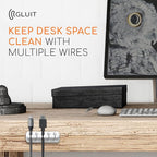 GLUIT Adhesive Desktop Cable Organizer Versatile Cord Holders Wire Clips and - Image 8