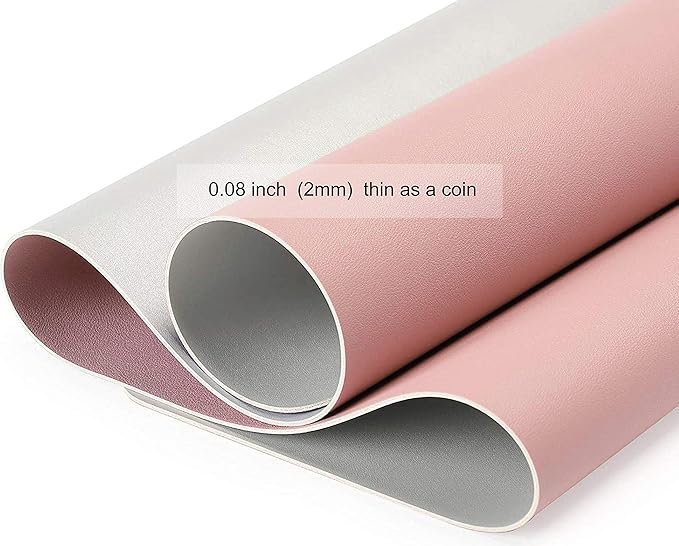 SUJAYU Dual Sided PU Leather Desk Pad, Mouse Pad, Office Desk Mat, Non-Slip - Image 4