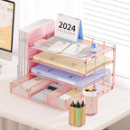 OPNICE Desk Organizer, 4-Tier Desktop File Organizer - Image 2