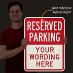 SmartSign 24 x 18 inch Custom “Reserved Parking” Metal Sign - Image 8