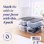 HOMZ 4-Pack Secure Latch, 15 Quart, and Office Organization - Image 2
