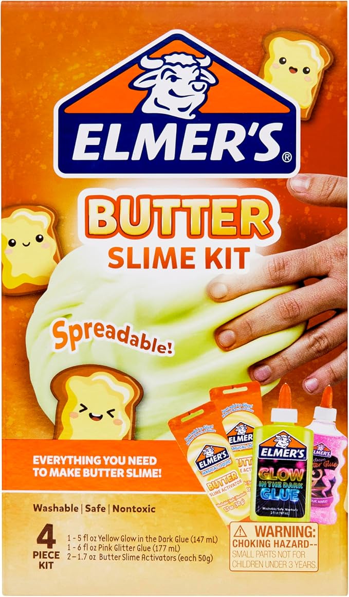 Elmer’s Butter Slime Kit, Includes Glow in the Dark Glue, Glitter Glue - Image 7