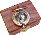 Bazross Brass Nautical Compass - Image 4