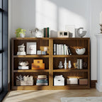 Bevfint 43 in Tall Bookcase, 3-Tier Bookshelf Open Storage, 33 inch Wide Floor - Image 5