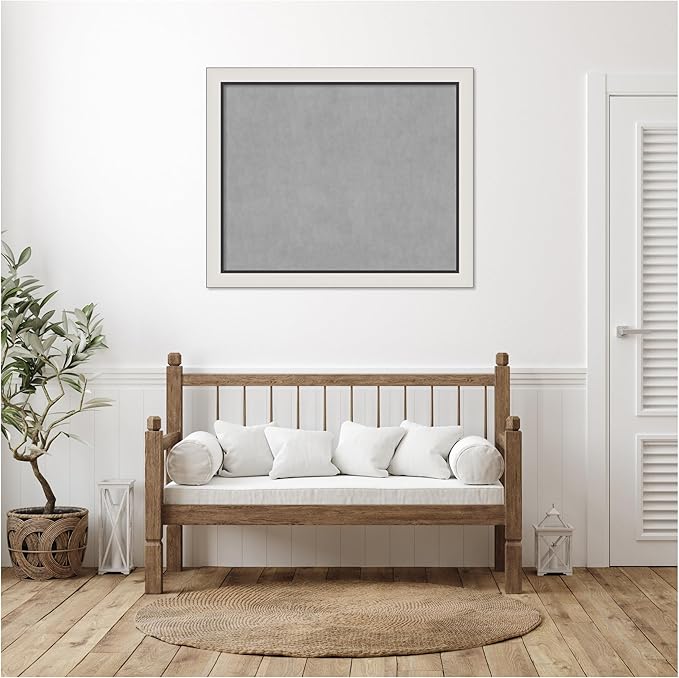 Amanti Art Silver Framed Magnetic Board 38x46 X-Large Vision Board - Image 5
