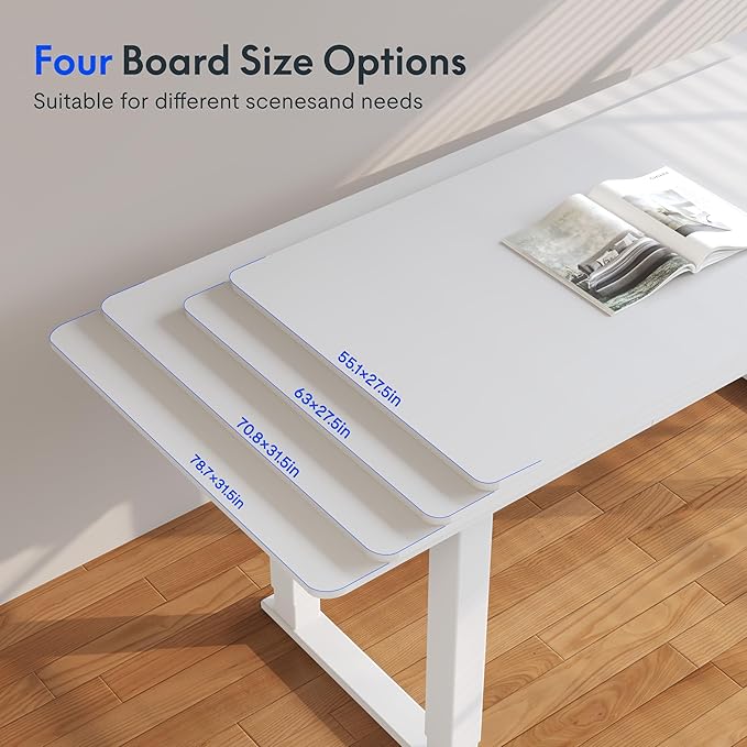 FLEXISPOT E6Q 4 Legs Standing Desk 78 x 32 Inch Adjustable Height Desk - Image 6