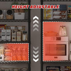 REIBII 60''W X 82.6" H Steel Heavy Duty Wire Shelving Unit - Image 6