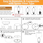 GO&SO Oatmeal Linen Drum Lamp Shade - Image 8