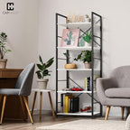 CAPHAUS 5 Tier Bookshelf, 24 Inch Width Free Standing Shelf, Bookcase Shelf - Image 2