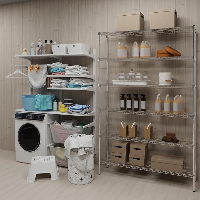 Regal Altair 14" Deep x 54" Wide x 74" Height Wire Shelving Kit | 6-Tier | NSF - Image 2
