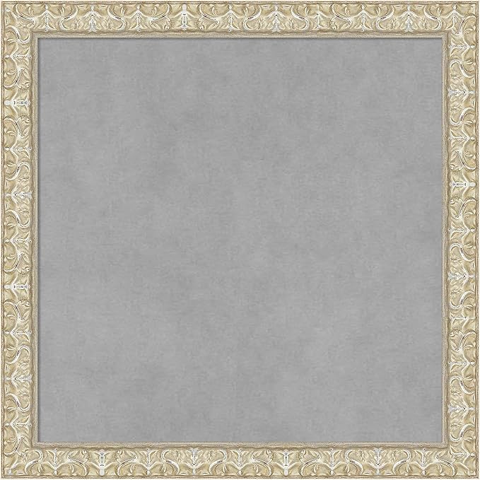 Amanti Art Silver Framed Magnetic Board 18x18 Small Vision Board by AmantiArt
